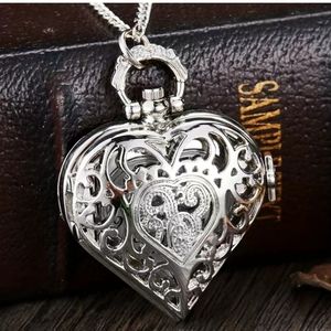 New heart pocket watch battery included